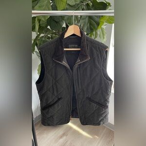 J. Crew Men's Dark Quilted Vest